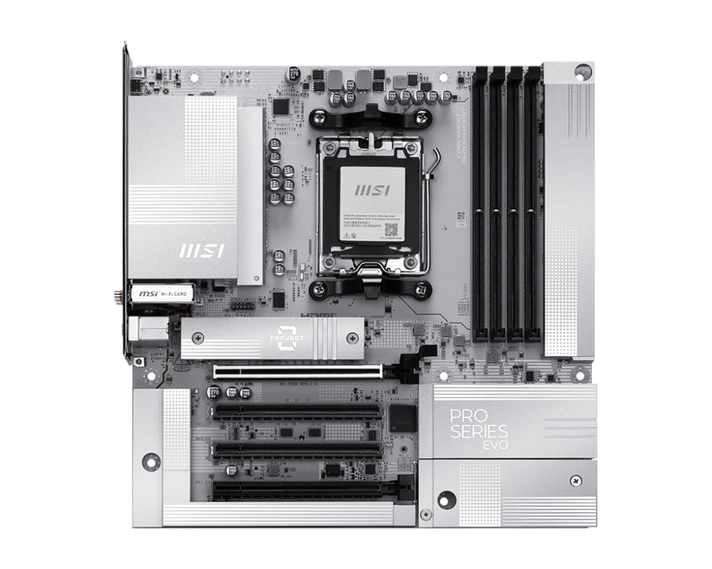 MSI Lança Placa-Mãe B840 com Conectores Traseiros 3 MSI Lança Placa-Mãe B840 com Conectores Traseiros Pro B840M P EVO WiFi6E PZ 1.png