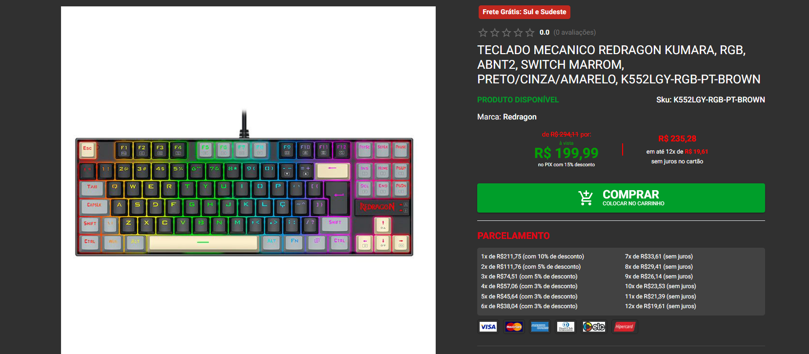 3 teclados mecânicos Redragon na Pichau para mudar seu setup 2 Redragon