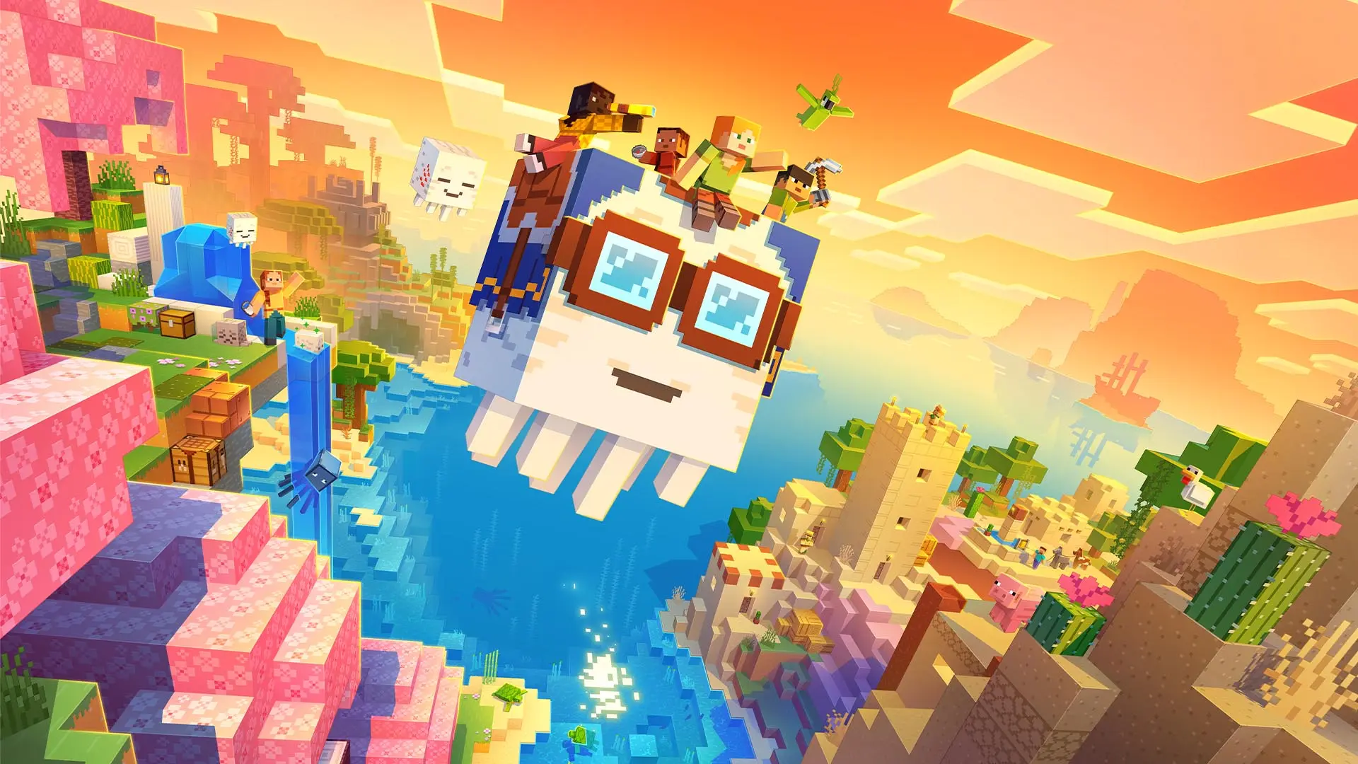 Qual é o jogo número 1 do mundo? 2 Ghast e personagens do Minecraft