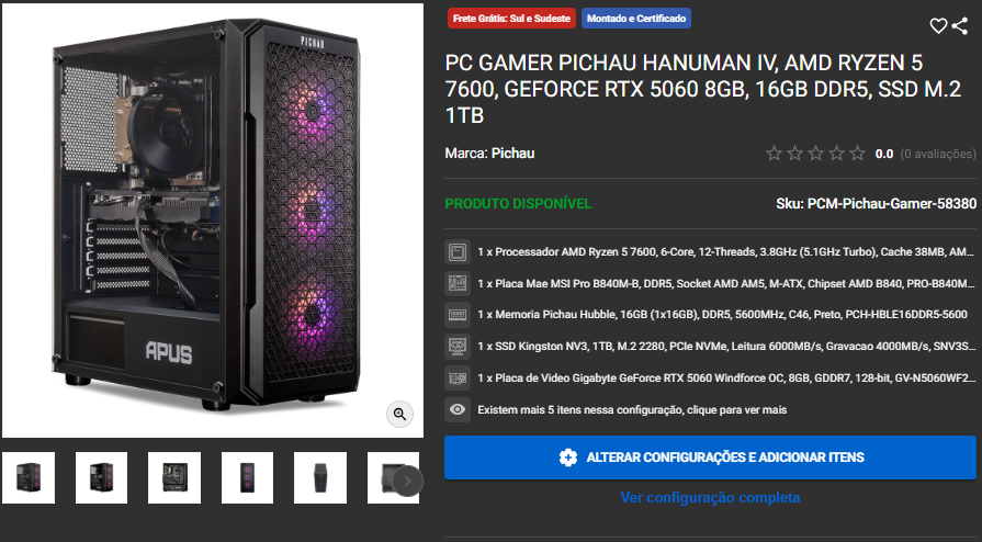 Os melhores 5 PC Gamer para jogar em Full HD Captura de tela 2025 12 02 151221.png