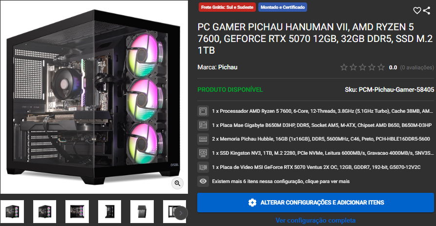 Os melhores 5 PC Gamer para jogar em Full HD Captura de tela 2025 12 02 151239.png