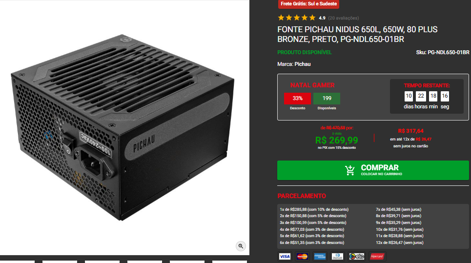 Montamos um PC Gamer para a nova geração por R$ 8.000 6 Montamos um PC Gamer para a nova geração por R$ 8.000 Captura de tela 2025 12 15 184148.png