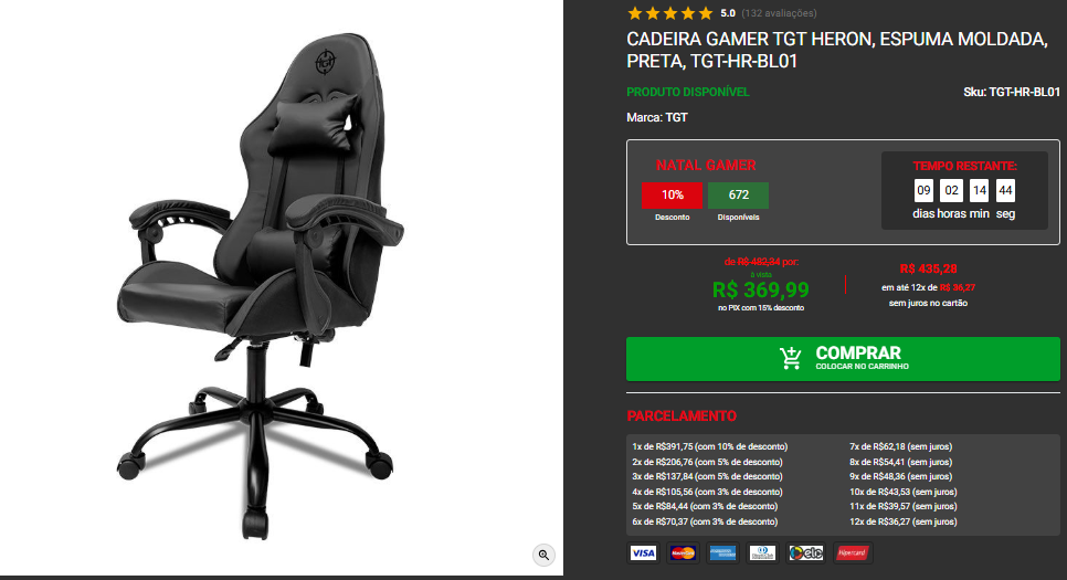Cadeira_Gamer_TGT Cadeira Gamer TGT à venda no site da Pichau