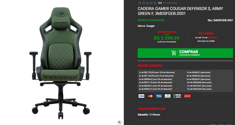 cadeira_gamer_cougar Cadeira Gamer Cougar à venda no site da Pichau