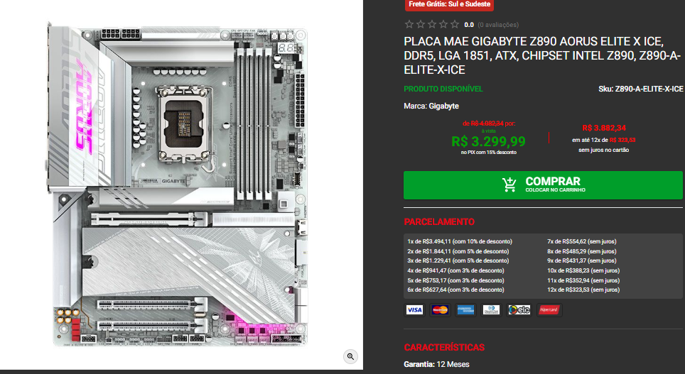 Placa_mãe_Gigabyte_Z890_Aorus_Elite_X_Ice Placa mãe Gigabyte Z890 Aorus Elite X Ice