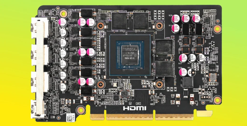 Zotac Inova ao apresentar nova GPU sem cabos 2 Zotac Inova ao apresentar nova GPU sem cabos ZOTAC RTX 5060TI PCB 2000x1022 1
