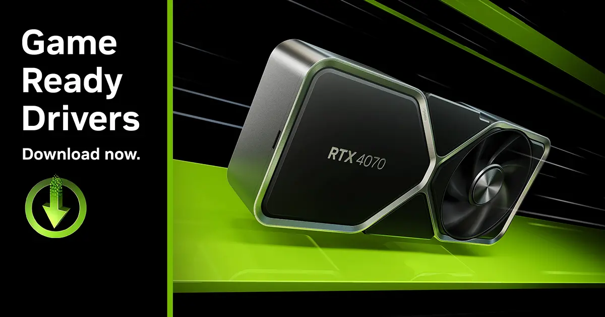 Placa de vídeo RTX prateada com preto sob linha verde neon.