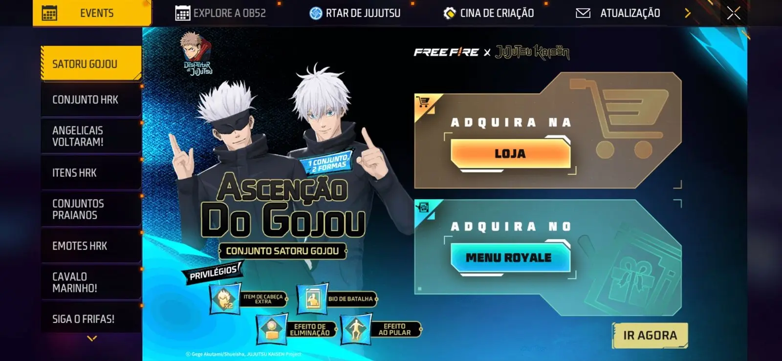 FF: Como resgatar o Satoru Gojo no Free Fire 69329ff2 02b9 4f73 b84a 6c1ca77c03f1.jpg