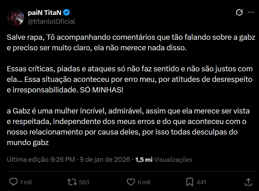 LoL: entenda o exposed de TitaN, da paiN Gaming titan traicao 2026.png