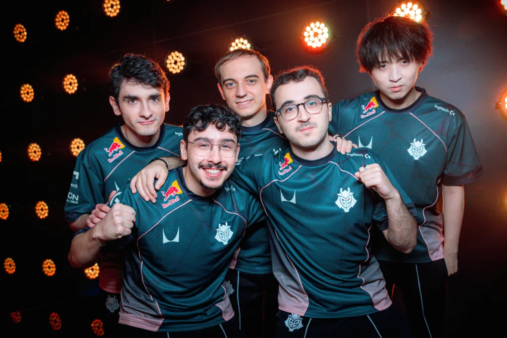 Time de League of Legends (LoL) da G2 Esports. First Stand 2026.