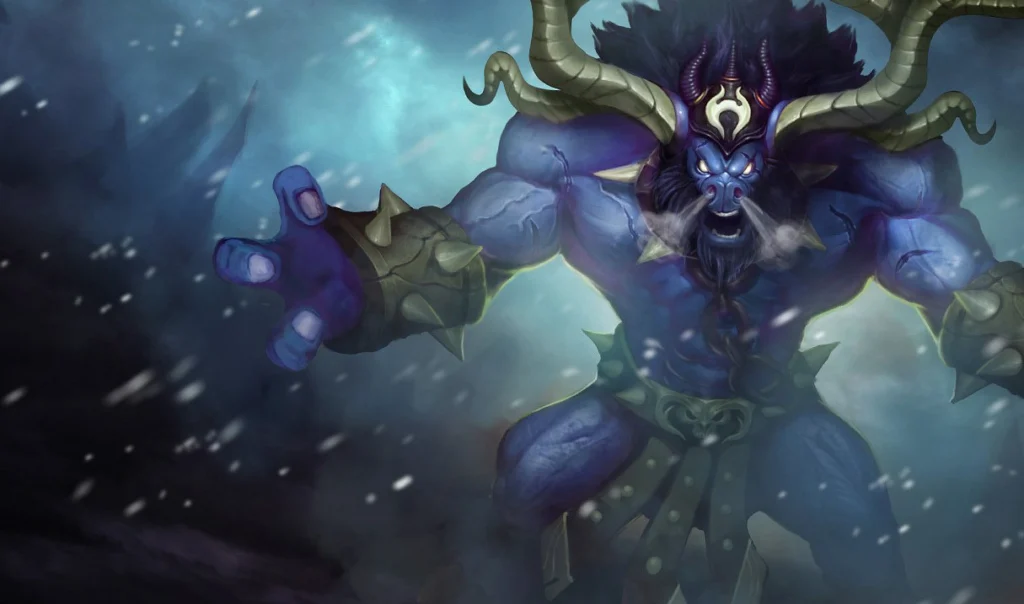 Quais são as skins mais raras do LoL? 9 Alistar, campeão do League of Legends (LoL). Skin rara Alistar Indomável.