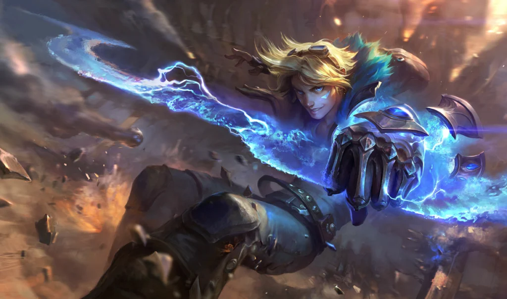 Ezreal, campeão do League of Legends (LoL).