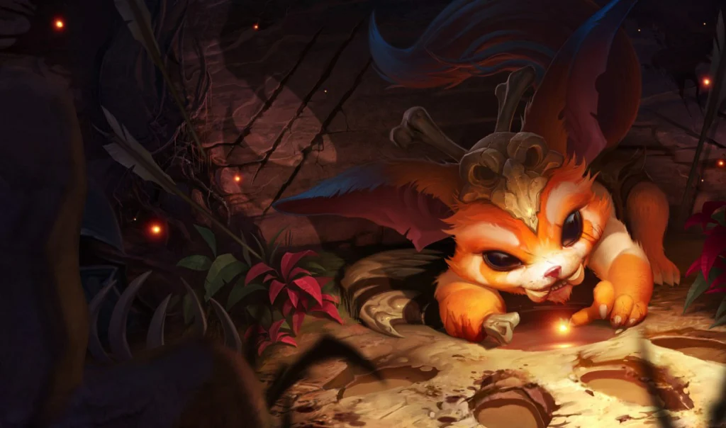 LoL: Quais os campeões mais utilizados pela BLG no First Stand? 1 Gnar, campeão do League of Legends (LoL).
