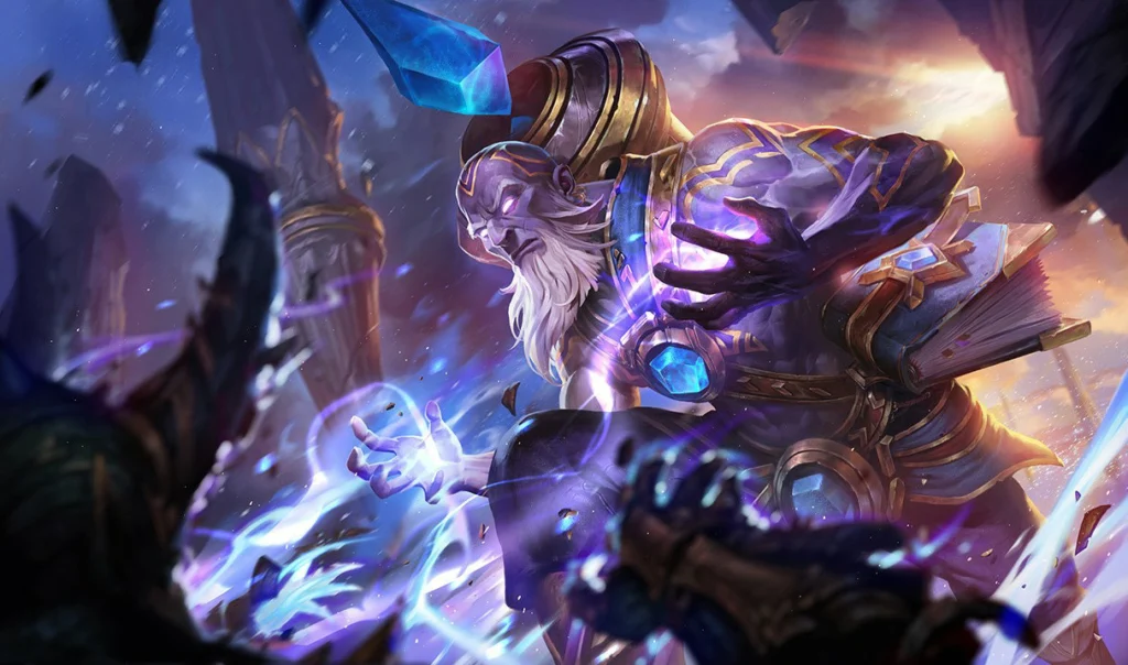 Quais são as skins mais raras do LoL? 4 Ryze, campeão do League of Legends (LoL). Skin rara Ryze Triunfante.
