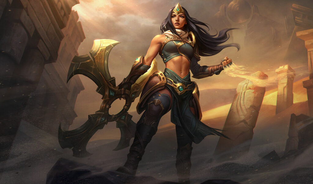 Sivir, campeã do League of Legends (LoL).