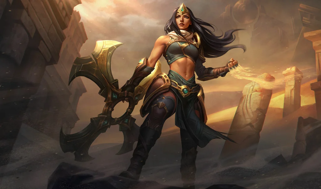 LoL: Quais os campeões mais utilizados pela BLG no First Stand? 4 Sivir, campeã do League of Legends (LoL).