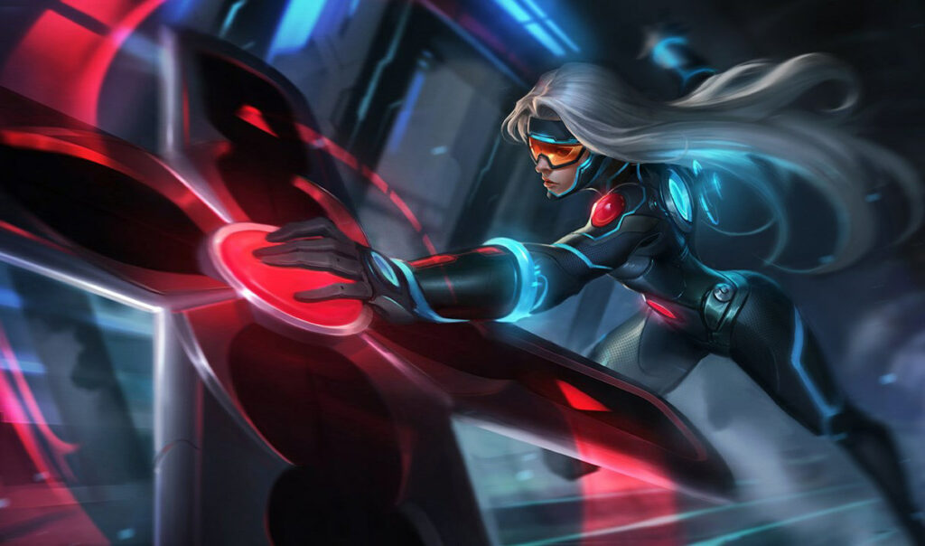 Sivir, campeã do League of Legends (LoL). Skin rara PAX Sivir.