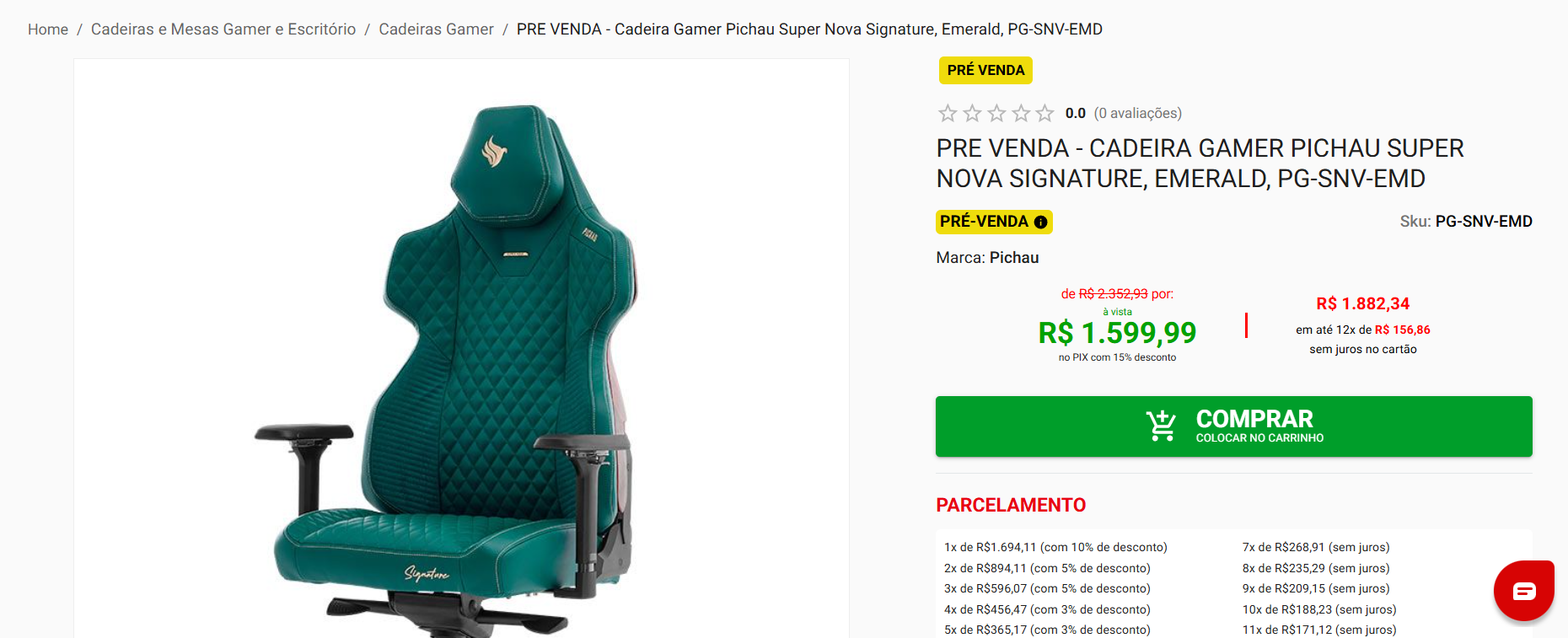 Conheça a nova cadeira gamer da Pichau: conforto e estilo unidos 6 Cadeira gamer