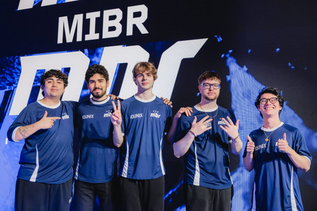 Elenco de VALORANT do MIBR no VCT 2026: Americas Stage 1.