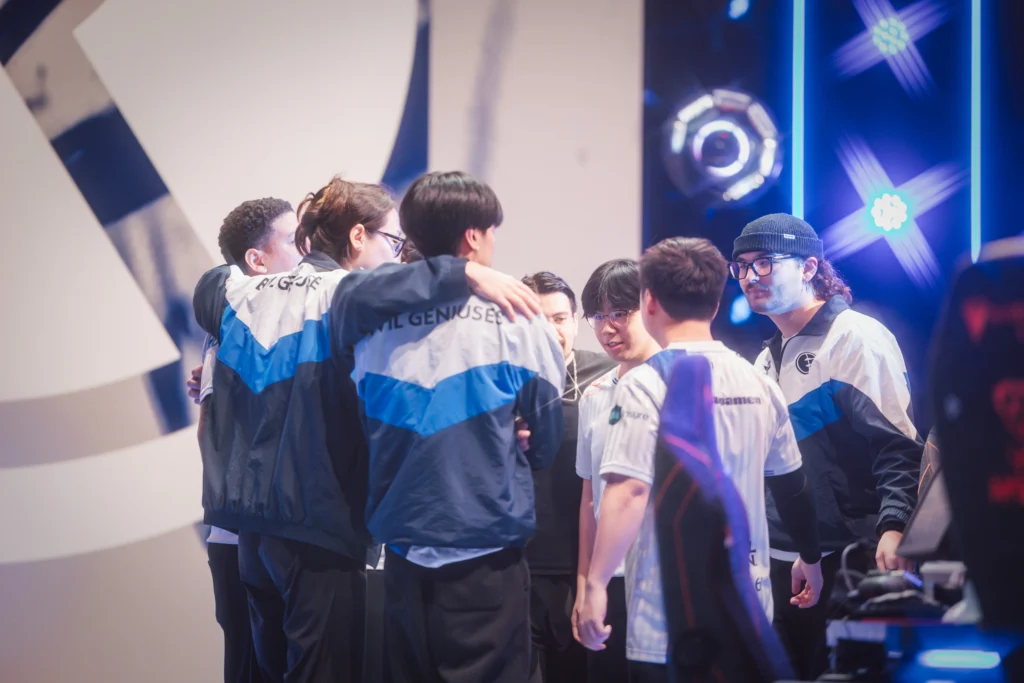 Elenco de VALORANT da Evil Geniuses (EG) no VCT 2026: Americas Stage 1.