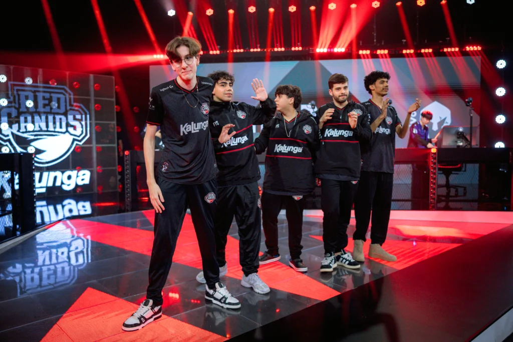 Elenco de League of Legends (LoL) da RED Canids Kalunga no CBLOL 2026 Split 1.