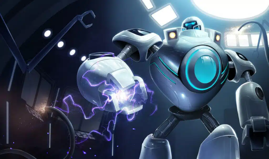 Skin do League of Legends (LoL) iBlitzcrank. 