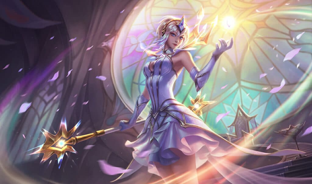 Skin do League of Legends (LoL) Lux Elementalista.