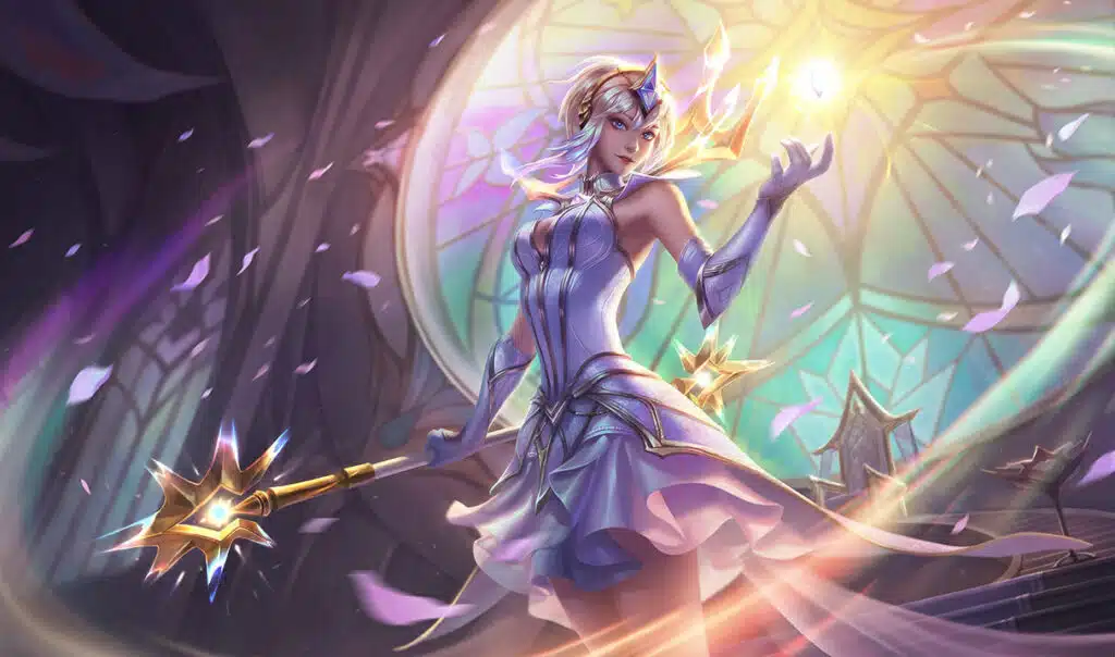Skin do League of Legends (LoL) Lux Elementalista.