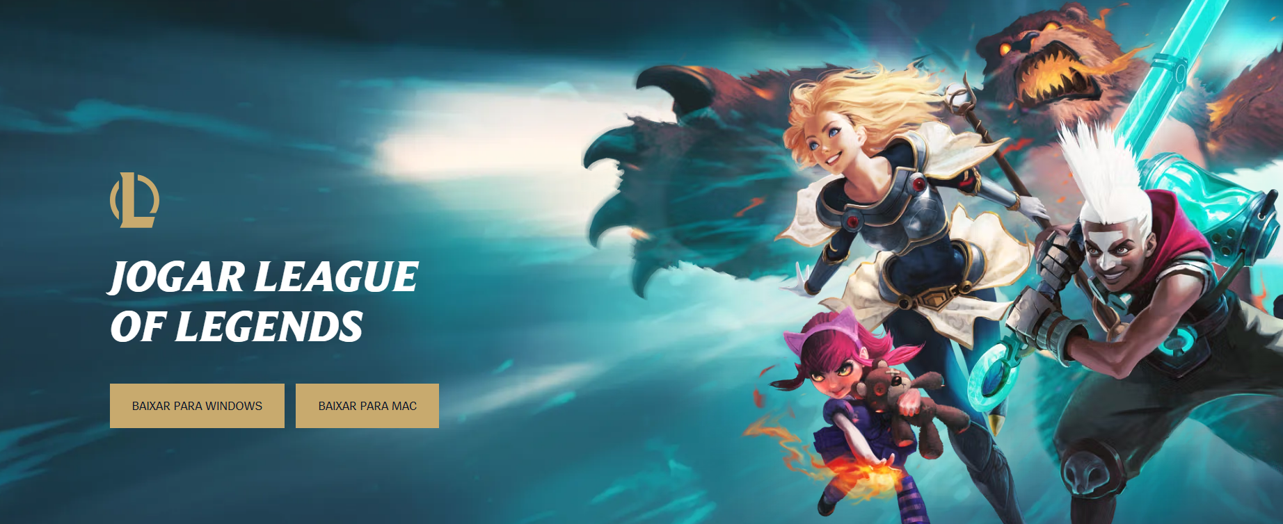 Como faço para fazer o download do LoL? 2 download lol