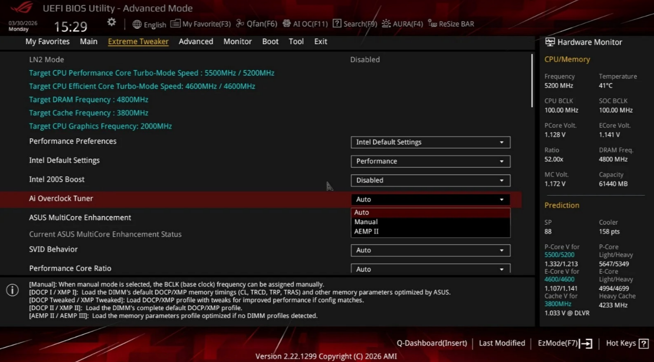 ASUS Z890 e B860 agora podem ajustar memória? 3 ASUS Z890 e B860 agora podem ajustar memória? asus uefi.png
