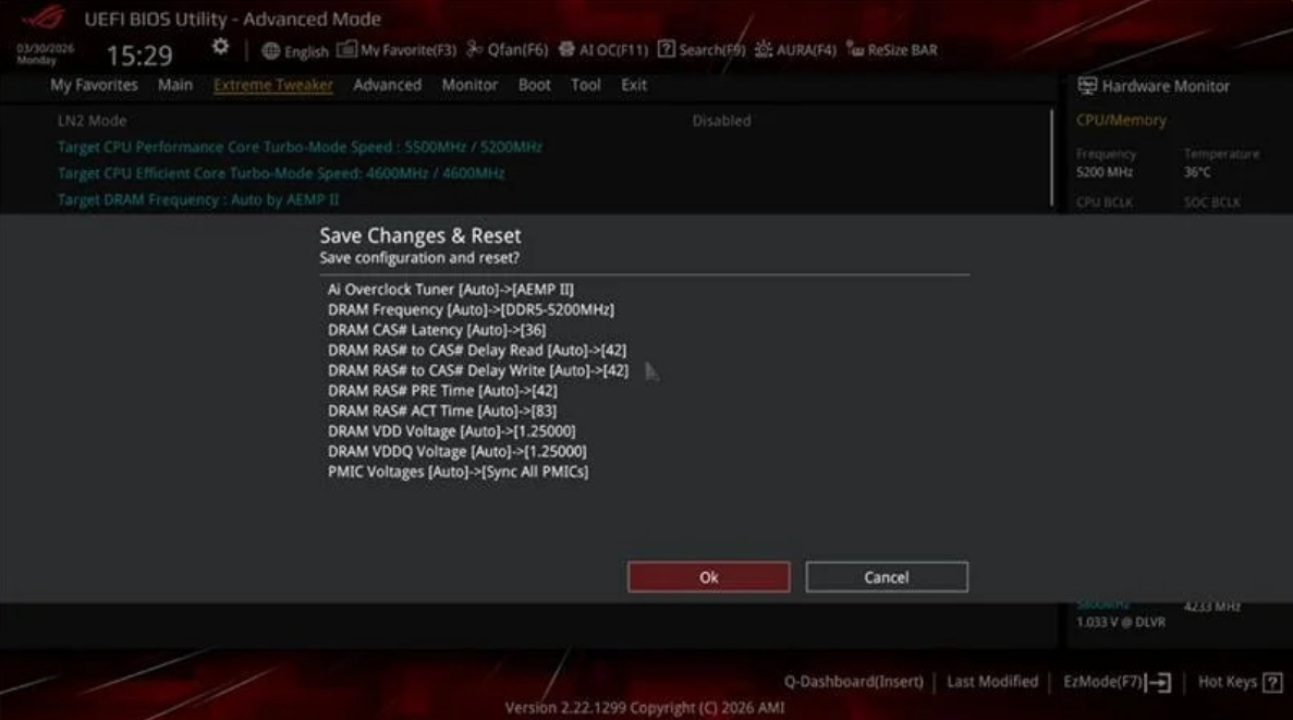 ASUS Z890 e B860 agora podem ajustar memória? 4 ASUS Z890 e B860 agora podem ajustar memória? asus uefi2.png