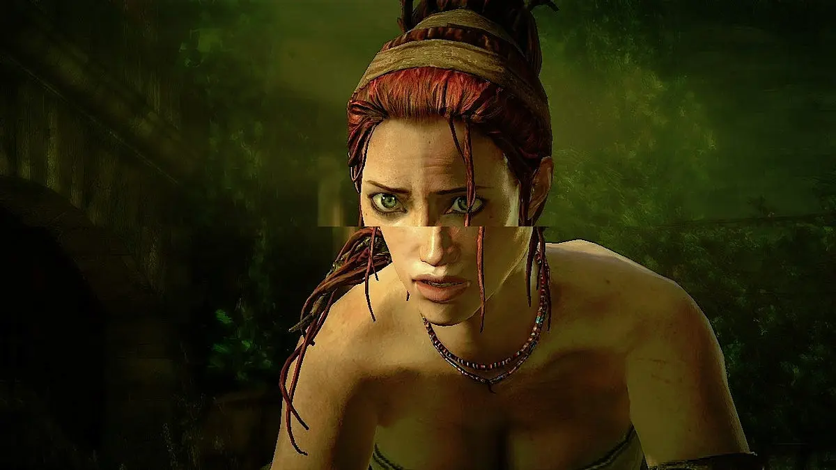 Tela com imagem cortada devido ao Screen Tearing.