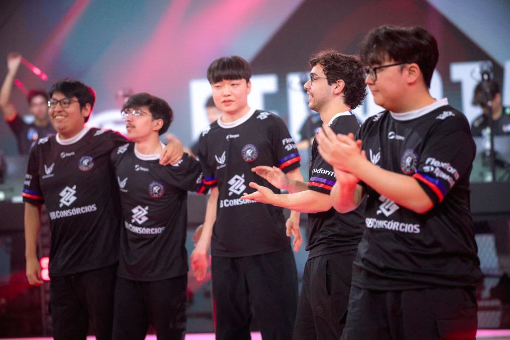 LoL: Qual foi a partida mais curta do CBLOL 2026 Split 1? 2 Elenco de League of Legends (LoL) do Fluxo W7M nos Playoffs do CBLOL 2026 Split 1.