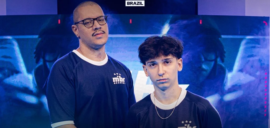 Jogadores profissionais de VALORANT do MIBR Academy. 