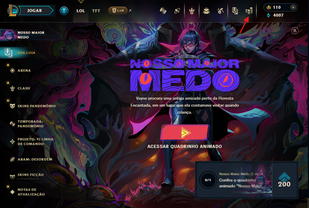 Cliente do League of Legends (LpL).