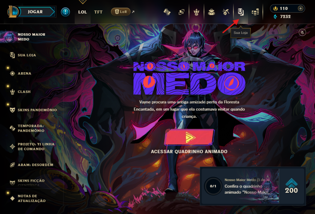 Quando será a próxima Sua Loja do LoL? 2 Cliente do League of Legends (LoL).