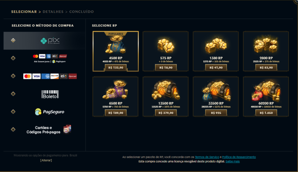 Cliente do League of Legends (LoL).