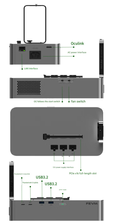 FEVM lança doca eGPU com Thunderbolt 5 3 FEVM lança doca eGPU com Thunderbolt 5 fevm ocu.png