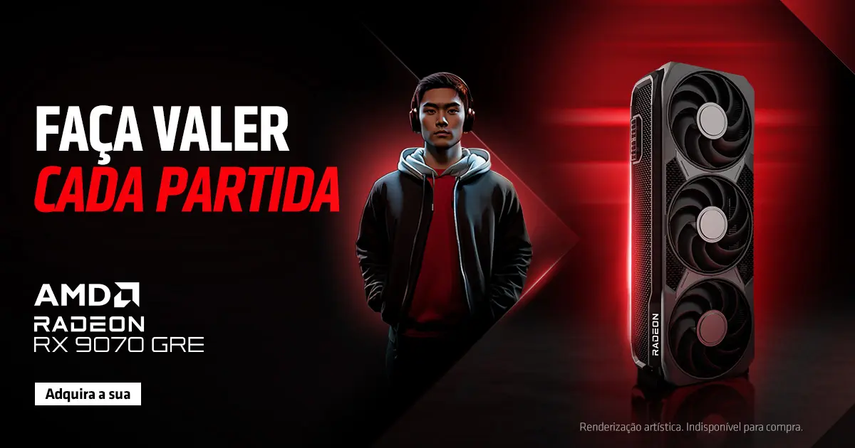 AMD apresenta a placa de vídeo Radeon RX 9070 GRE 2 AMD apresenta a placa de vídeo Radeon RX 9070 GRE 4693400 D Radeon RX 9070 GRE StaticBanners 1200x630 pt BR.jpg