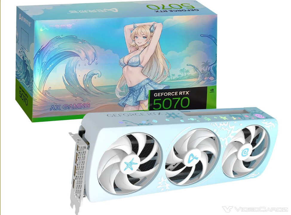AX Gaming lança placa de vídeo com design de 'waifu' inspirado no oceano 2 AX Gaming lança placa de vídeo com design de 'waifu' inspirado no oceano AX gaming vc.png