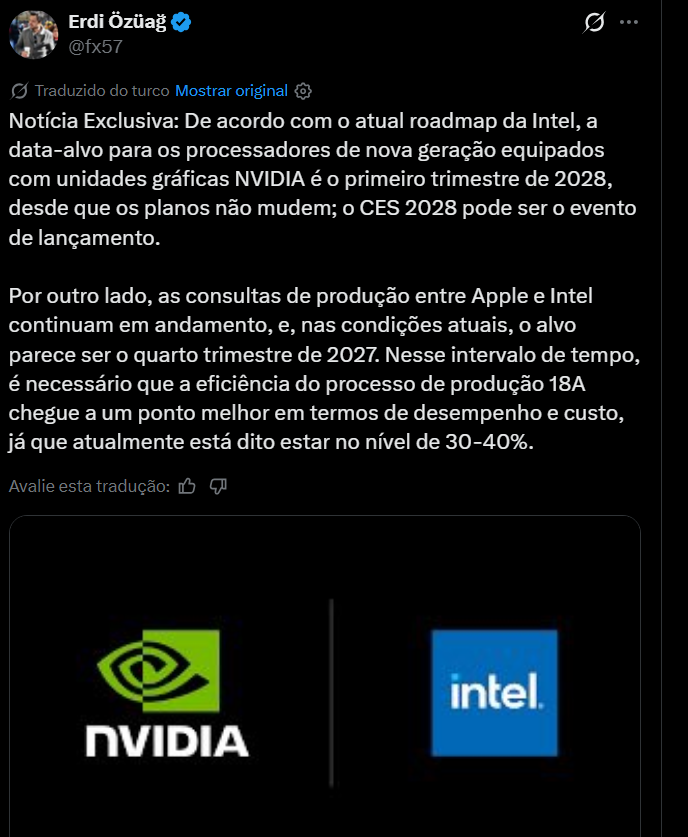 Processadores Intel x86 com Gráficos NVIDIA RTX Devem Chegar em 2028 2 Processadores Intel x86 com Gráficos NVIDIA RTX Devem Chegar em 2028 Erdi.png