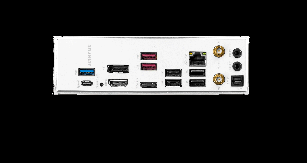 Placa-mãe chinesa traz conexão OCuLink para o formato econômico Mini-ITX no socket AM5 JGINYUE B850I traseiro.png