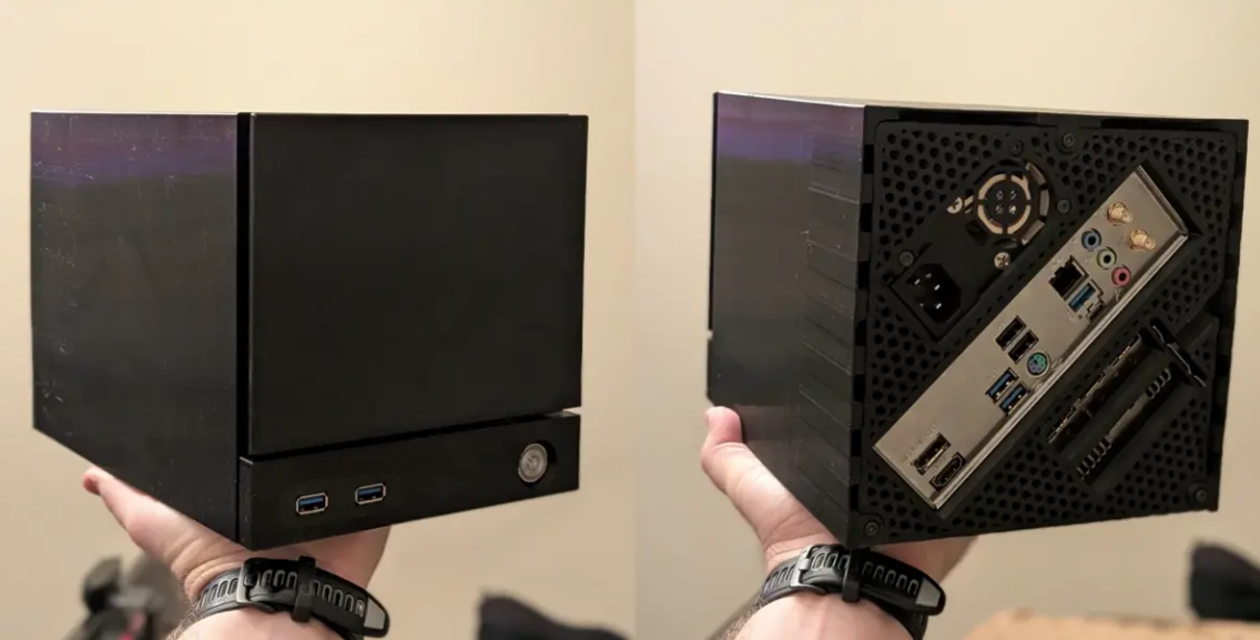 PC compacto com RTX 5060 e gabinete impresso em 3D surge como alternativa às Steam Machines Jacob pcm.png
