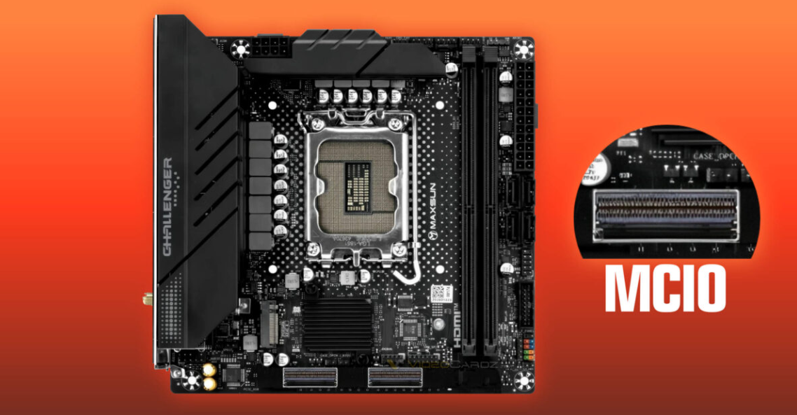 Maxsun substitui slot PCIe x16 tradicional por conectores MCIO em novas placas-mãe Mini-ITX Maxsun PM.png