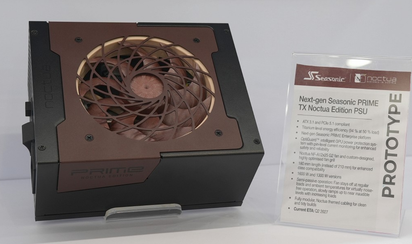 Computex 2026: Seasonic e Noctua revelam dois novos modelos de fontes de alta potência 2 Computex 2026: Seasonic e Noctua revelam dois novos modelos de fontes de alta potência Seasonic fonte.png
