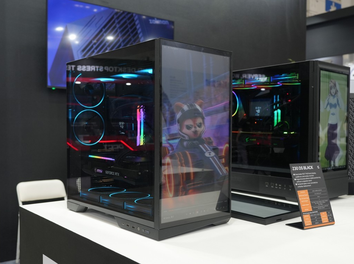 COMPUTEX 2026: ZALMAN surpreende com gabinete mid-tower com tela frontal ZElman.png