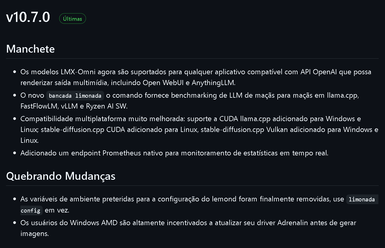 Servidor de IA local Lemonade, apoiado pela AMD, recebe suporte oficial para NVIDIA CUDA lemonade.png