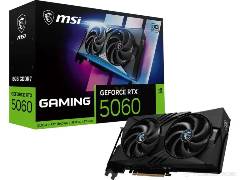 MSI lança quatro placas de vídeo GeForce RTX MSI GeForce RTX 5060 8GB GAMING V1 OC 1 1 768x576 1.jpg