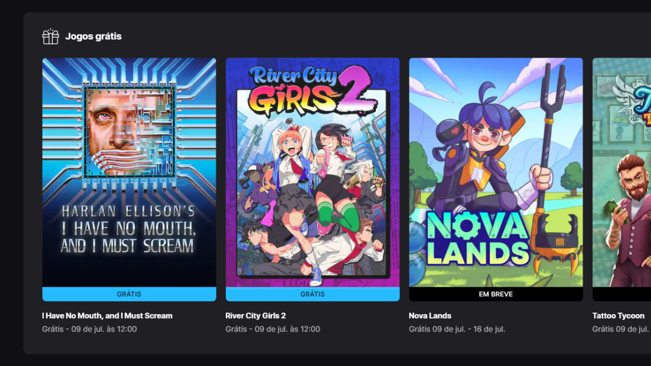Jogos grátis na Epic Games: como resgatar e garantir 2 Jogos grátis na Epic Games: como resgatar e garantir epic 1280.png